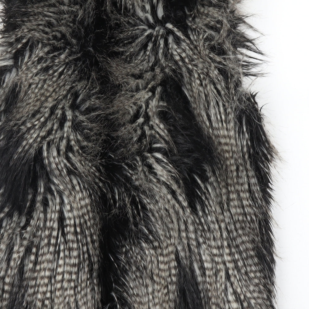 H&M Womens Grey   Gilet Coatigan Size 10