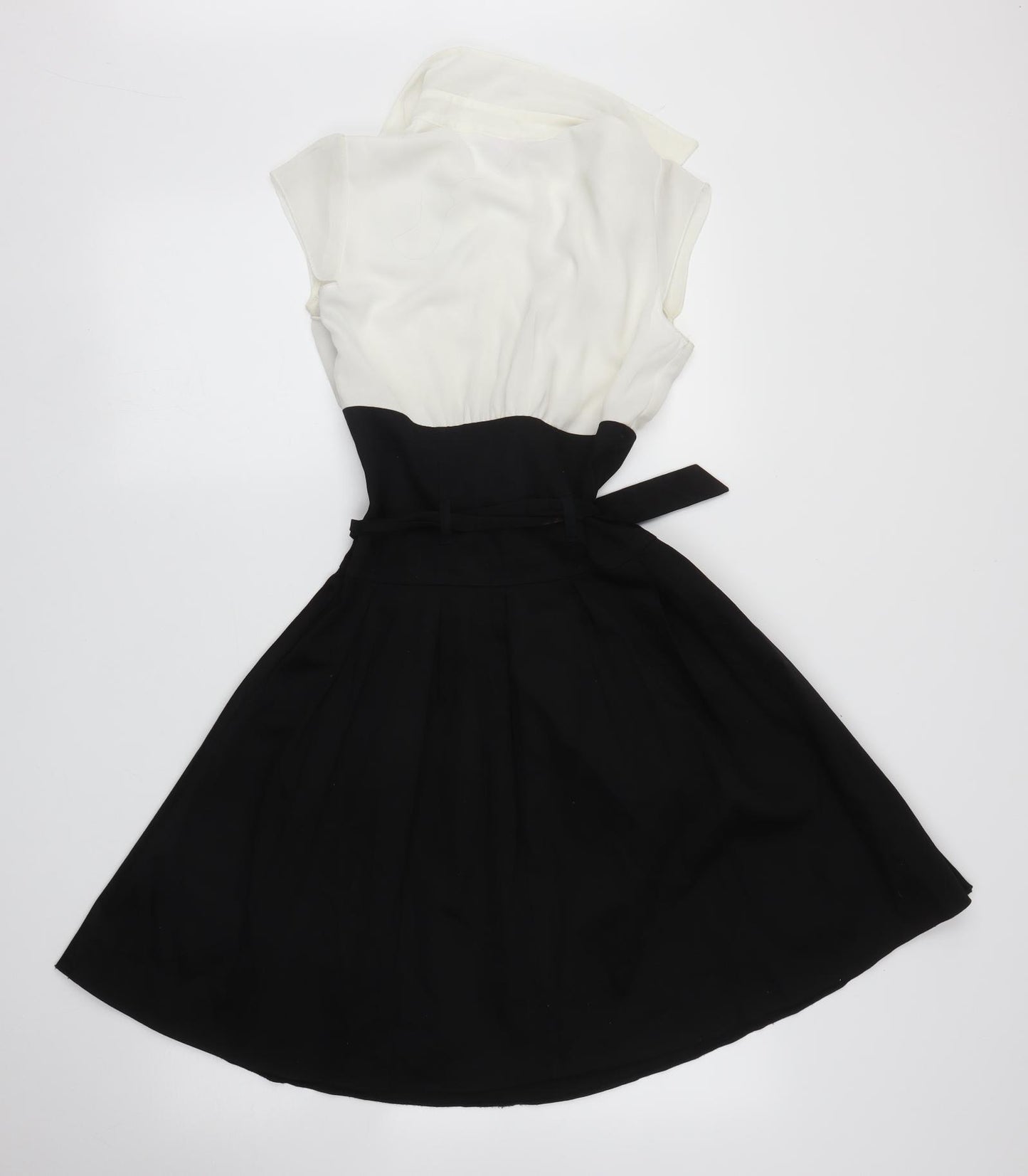 Be Beau Womens White   Fit & Flare  Size 8