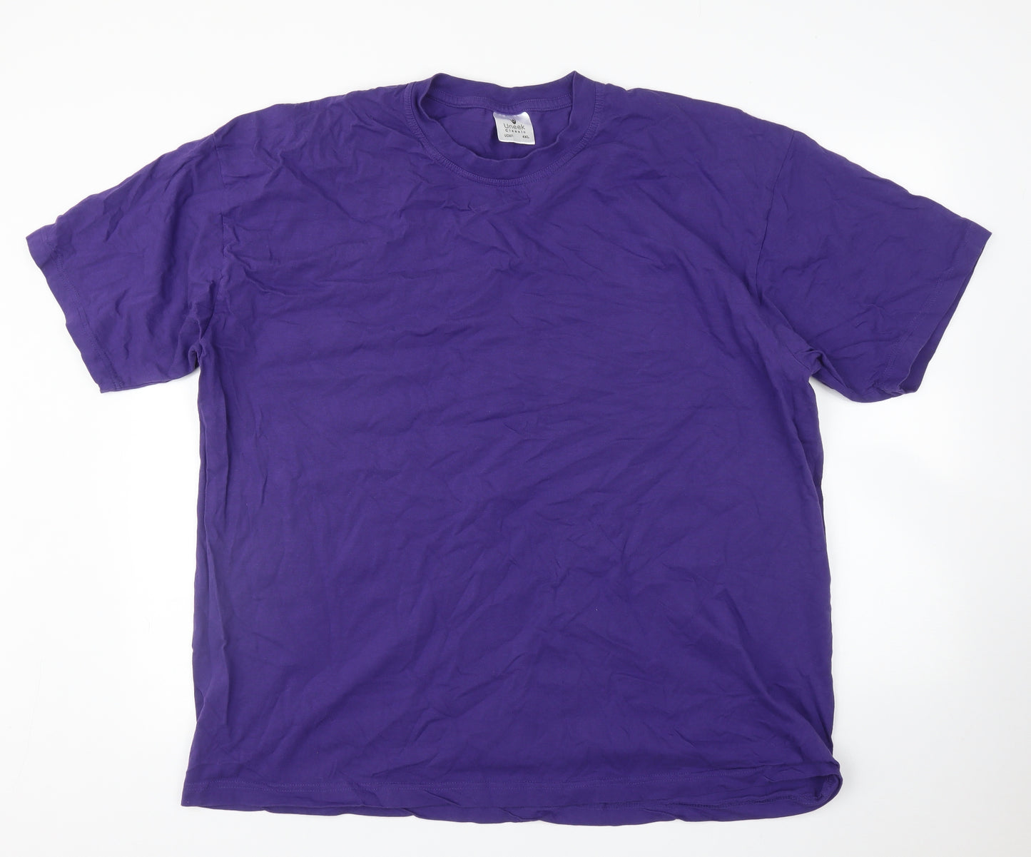 Uneek Mens Purple    T-Shirt Size 4XL