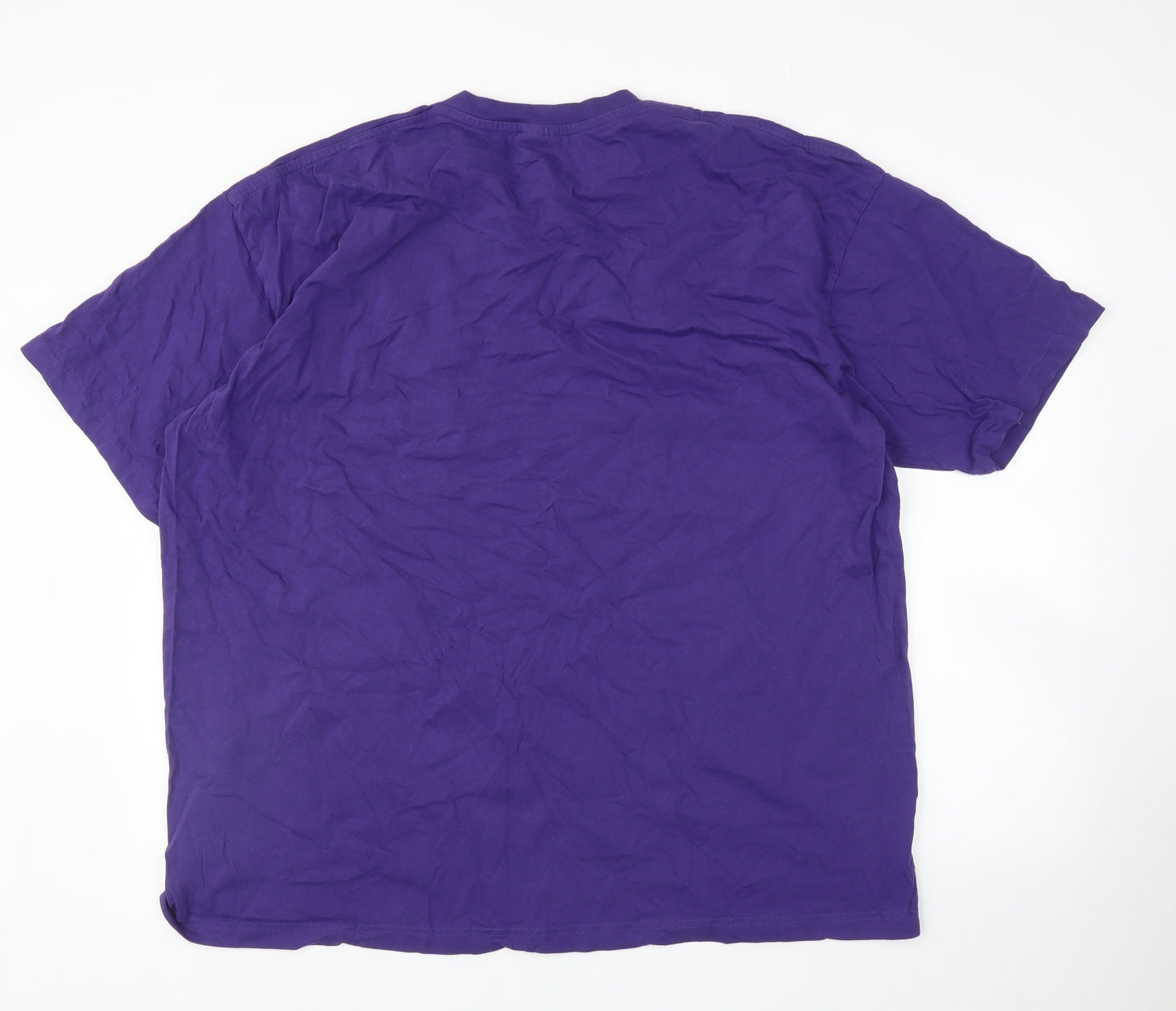 Uneek Mens Purple    T-Shirt Size 4XL