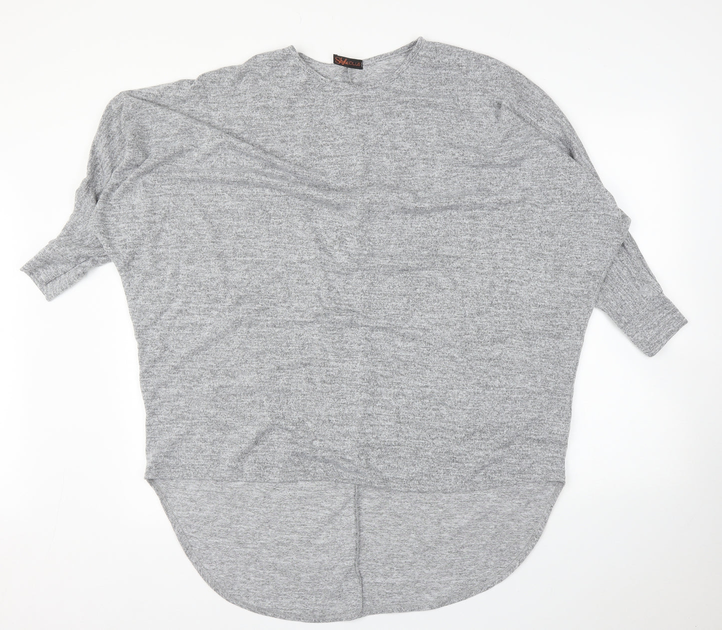 Style Plus Womens Grey   Basic Blouse Size M