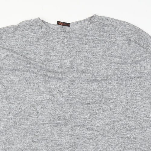 Style Plus Womens Grey   Basic Blouse Size M