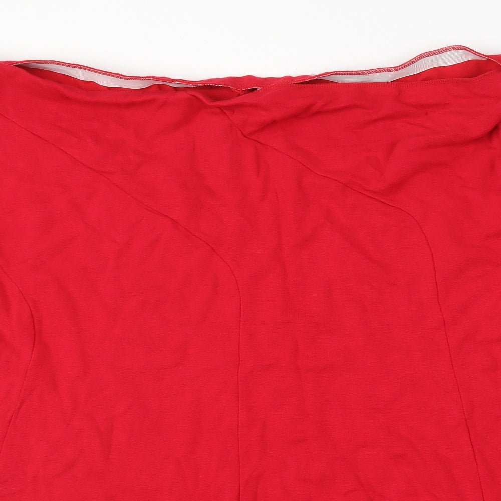 Classics Womens Red   A-Line Skirt Size 24