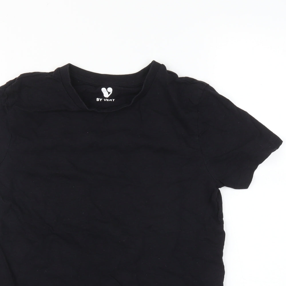 Very Boys Black   Basic T-Shirt Size 10 Years