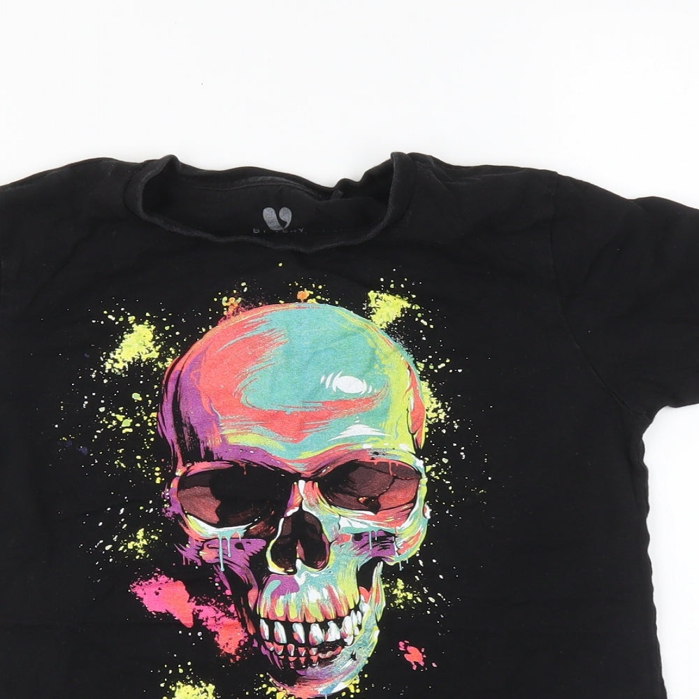 Very Boys Black   Basic T-Shirt Size 10 Years