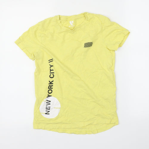 Very Boys Yellow   Basic T-Shirt Size 10 Years