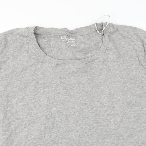 Simply Be Womens Grey   Basic T-Shirt Size 28