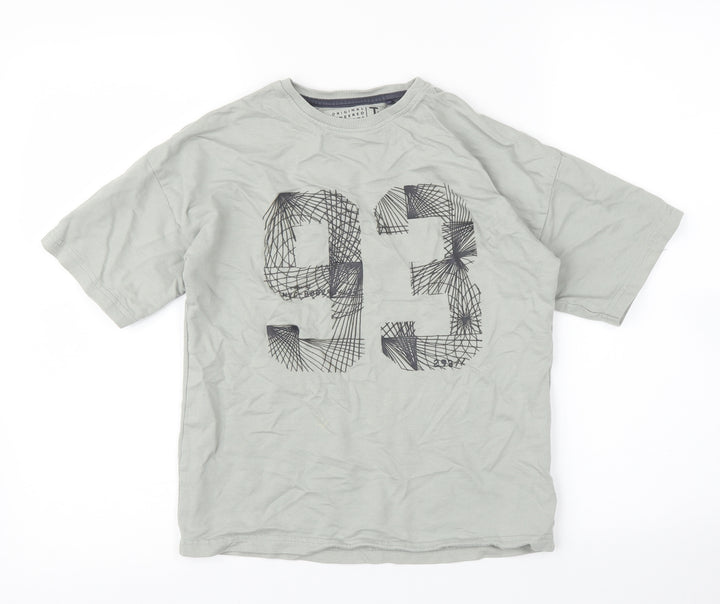 TU Boys Grey   Basic T-Shirt Size 10 Years