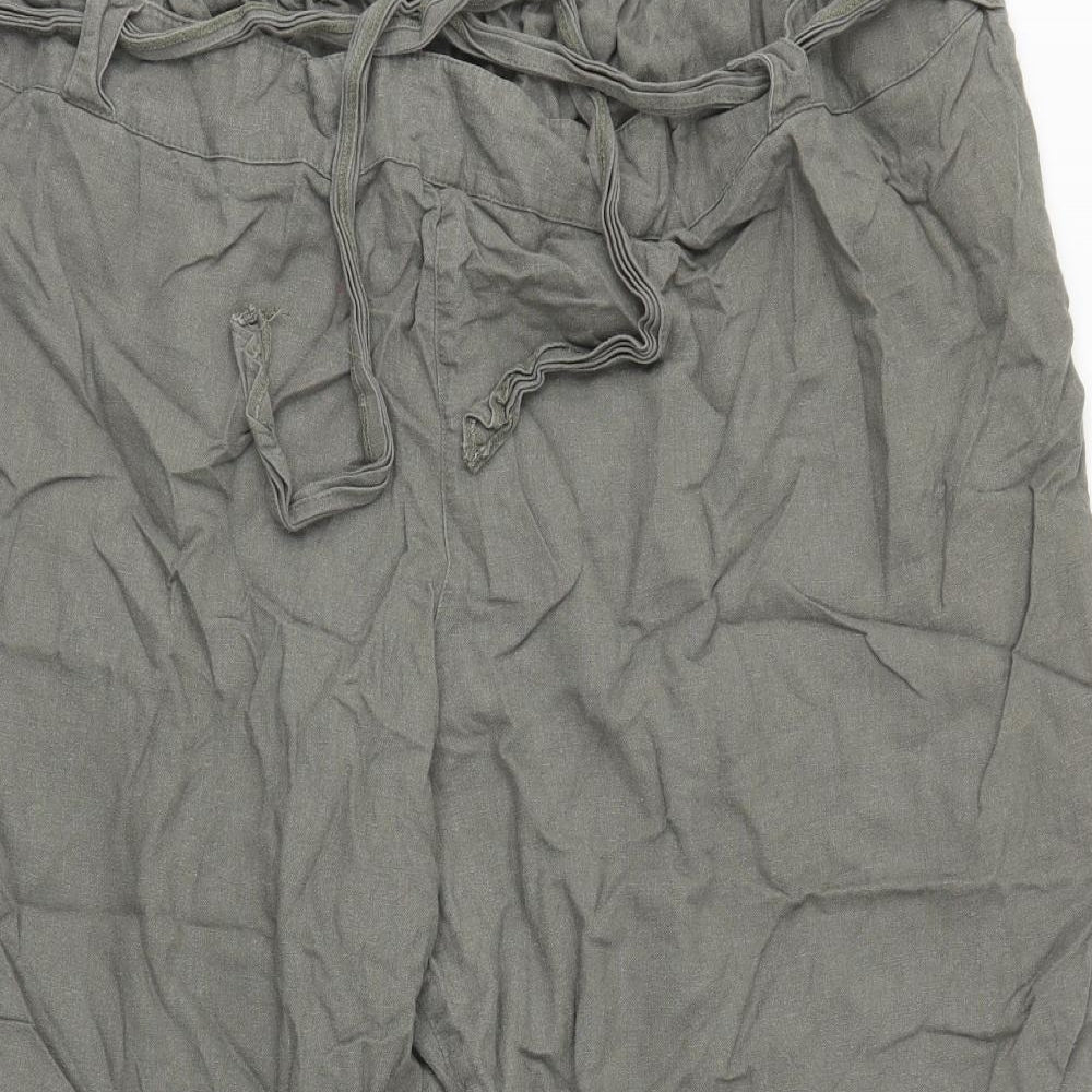 Evans Womens Green   Capri Trousers Size 30 L21 in