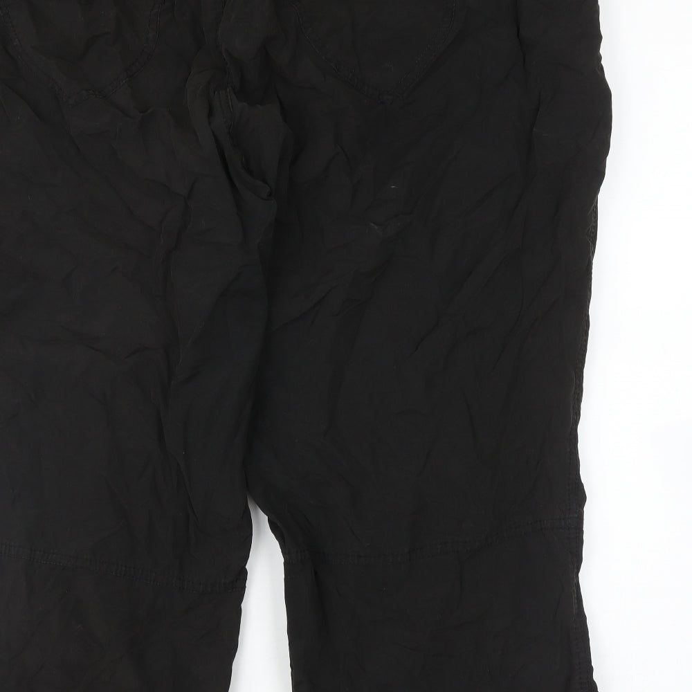 Evans Womens Black   Capri Trousers Size 30 L21 in