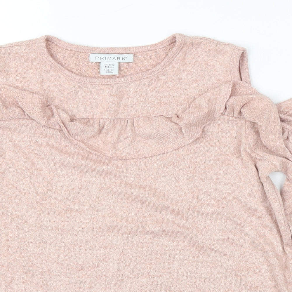 Primark Girls Pink   Basic Blouse Size 10-11 Years