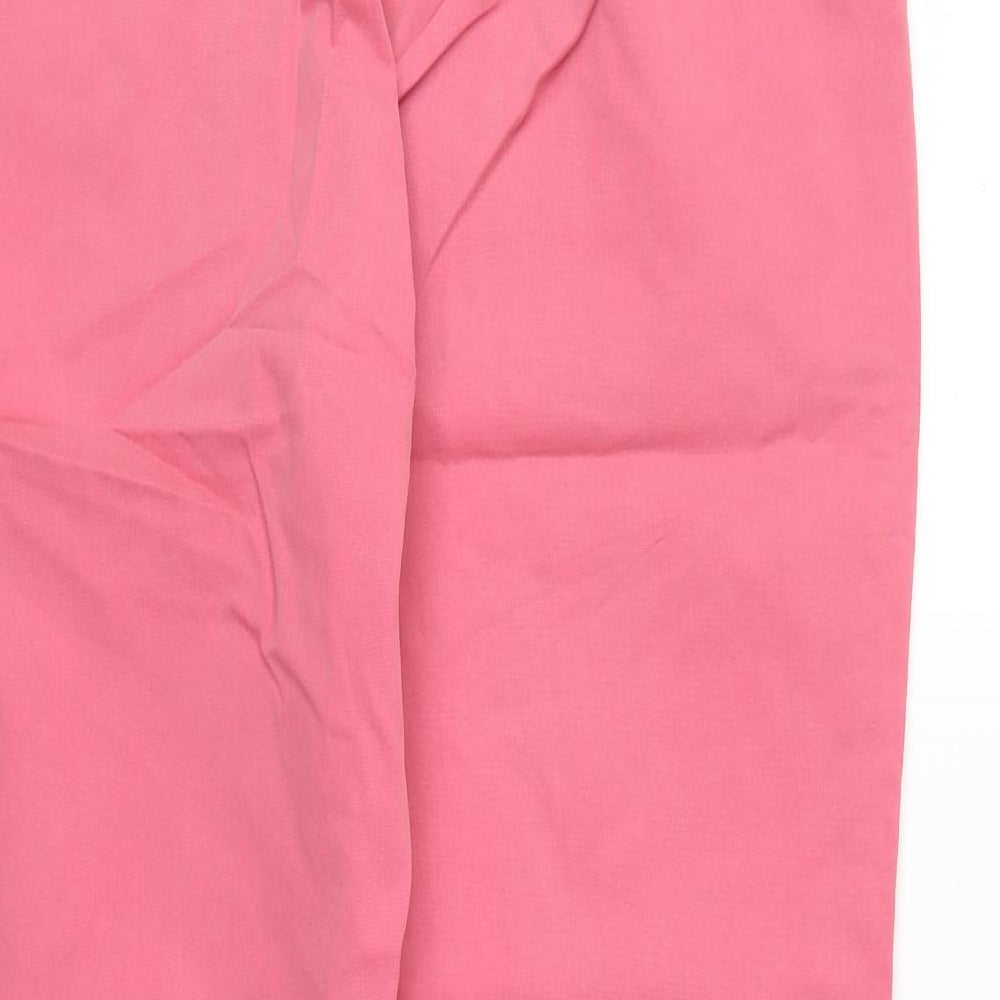 M&S Womens Pink   Pedal Pusher Trousers Size 12 L26 in