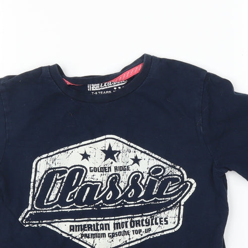 Primark Boys Blue   Basic T-Shirt Size 7 Years