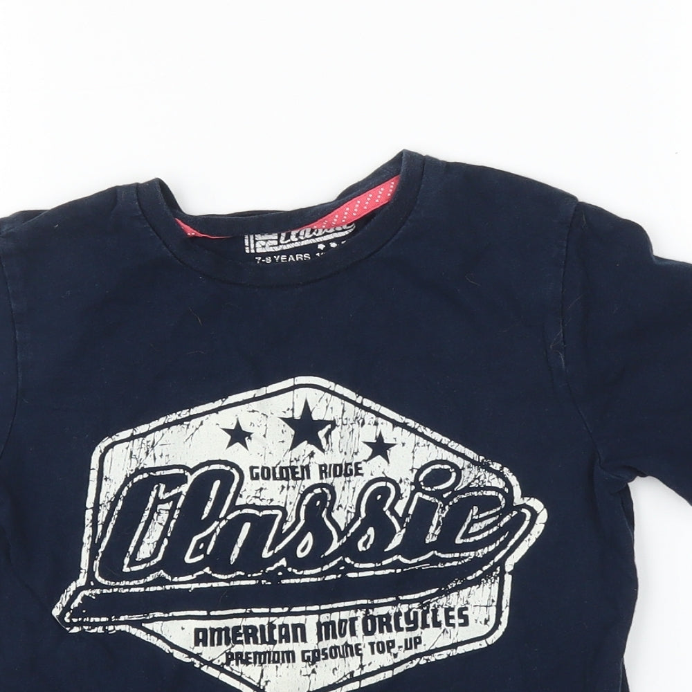 Primark Boys Blue   Basic T-Shirt Size 7 Years