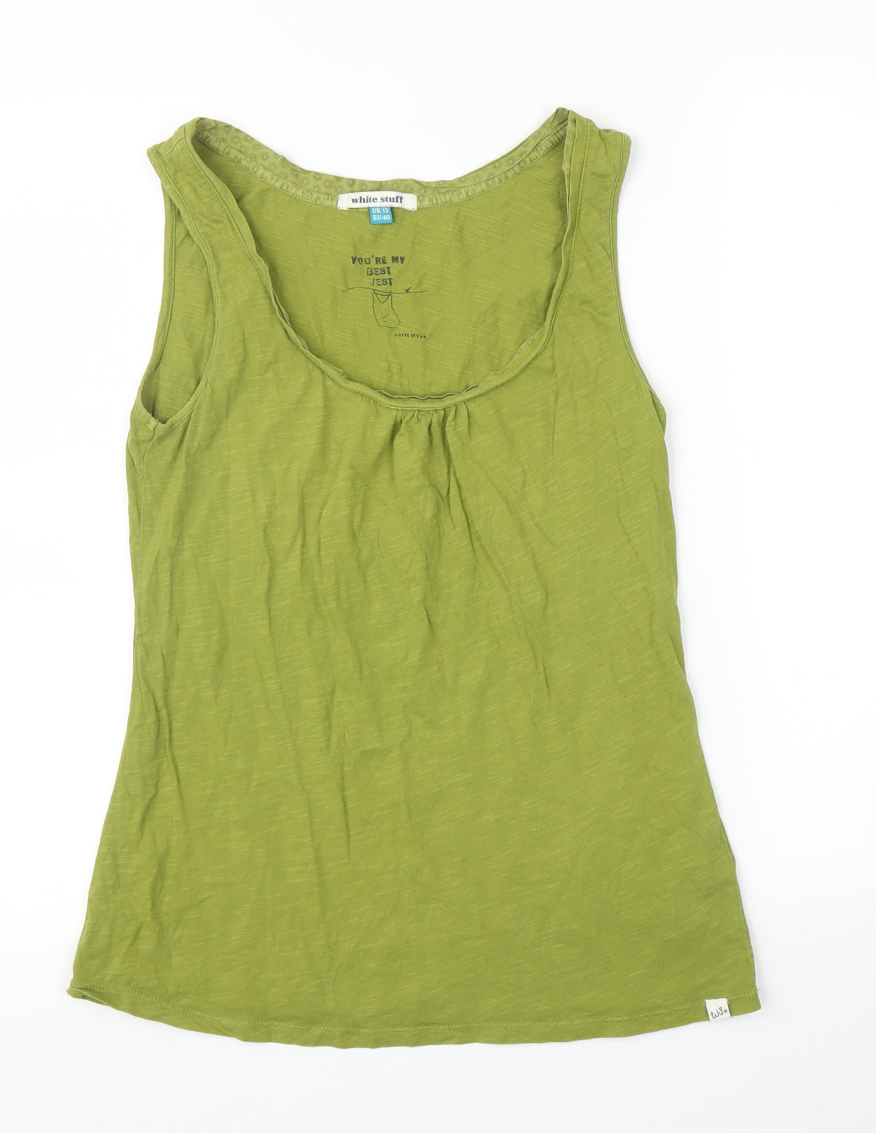 White Stuff Womens Green   Basic T-Shirt Size 12