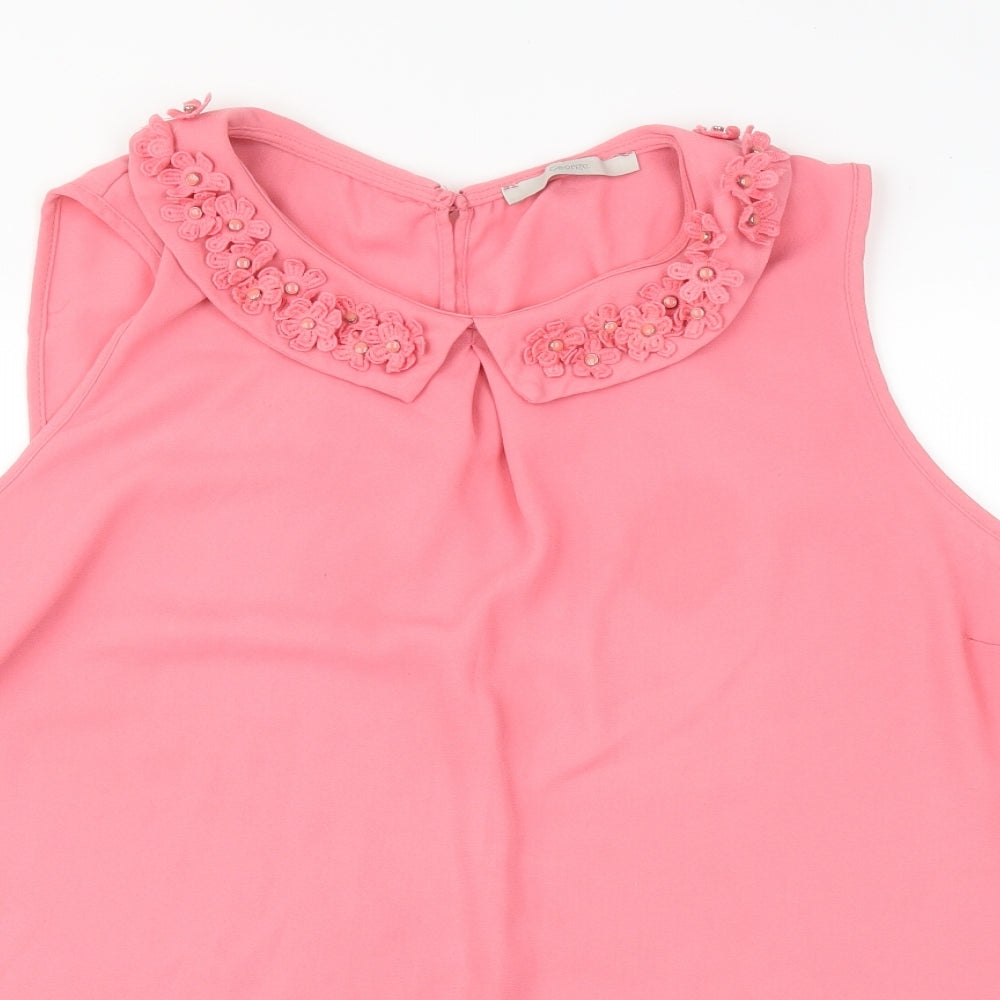George Womens Pink Floral  Basic Blouse Size 20