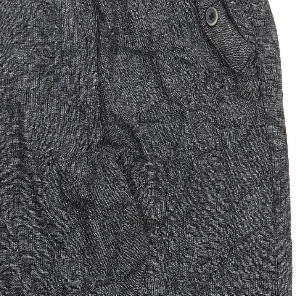 Nutmeg Womens Grey   Capri Trousers Size 16 L24 in