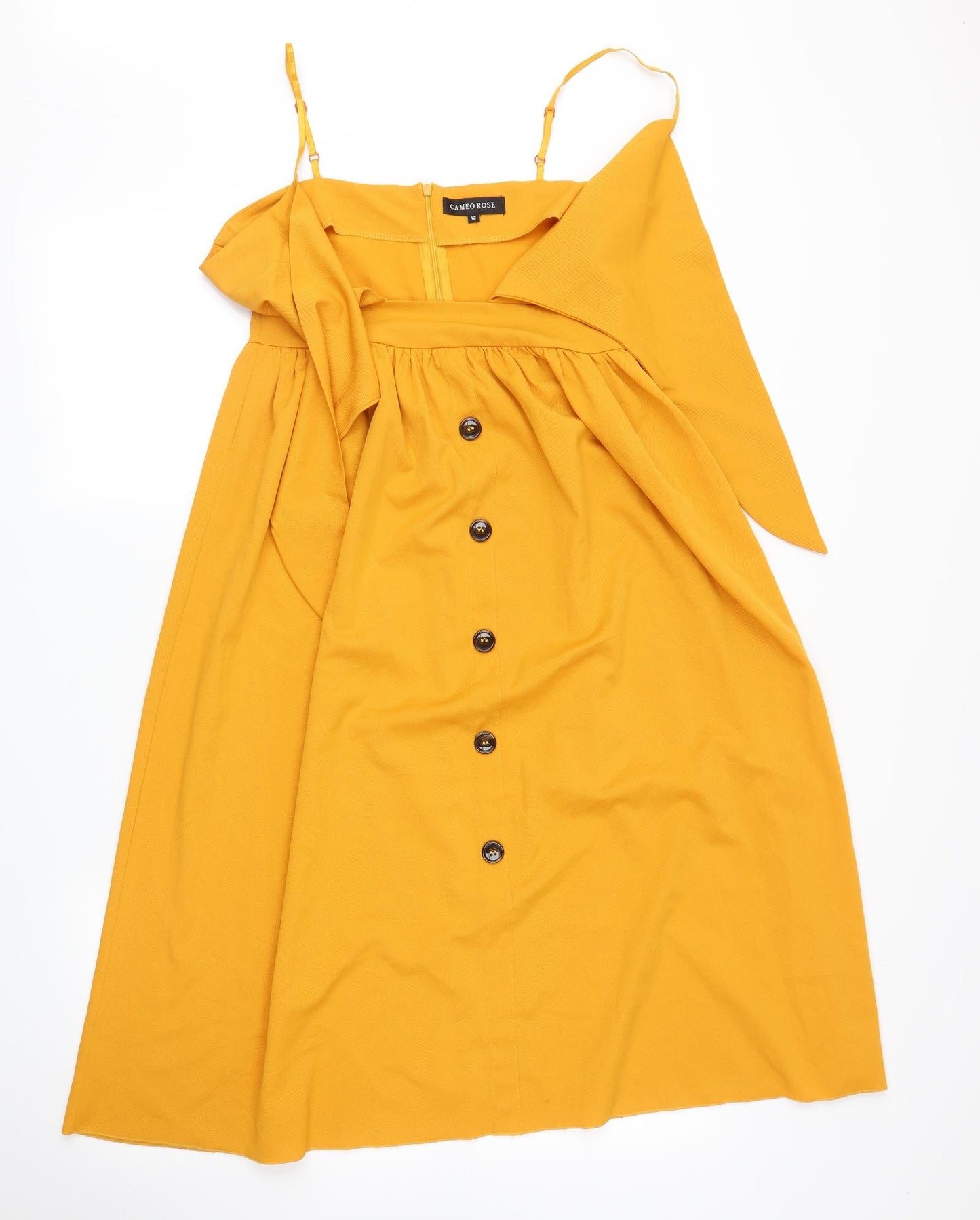 Cameo Rose Womens Yellow   A-Line  Size 12