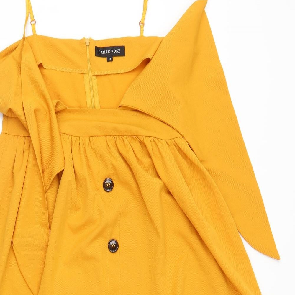 Cameo Rose Womens Yellow   A-Line  Size 12