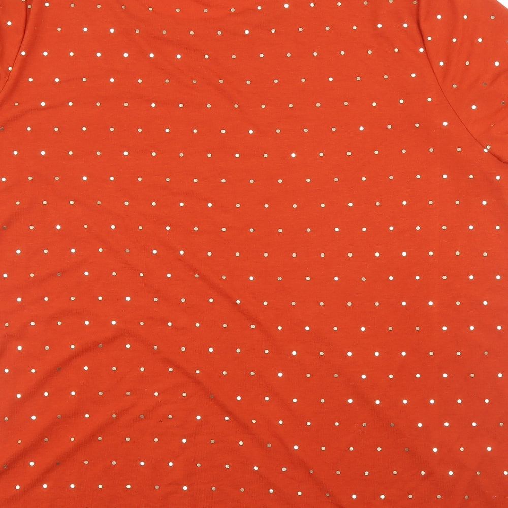 Love Tees Womens Orange   Basic T-Shirt Size 22