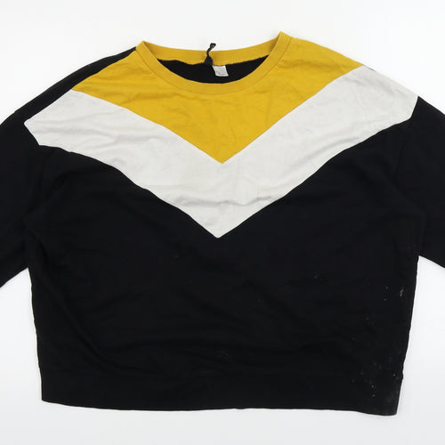 H&M  Womens Black   Pullover Jumper Size XL