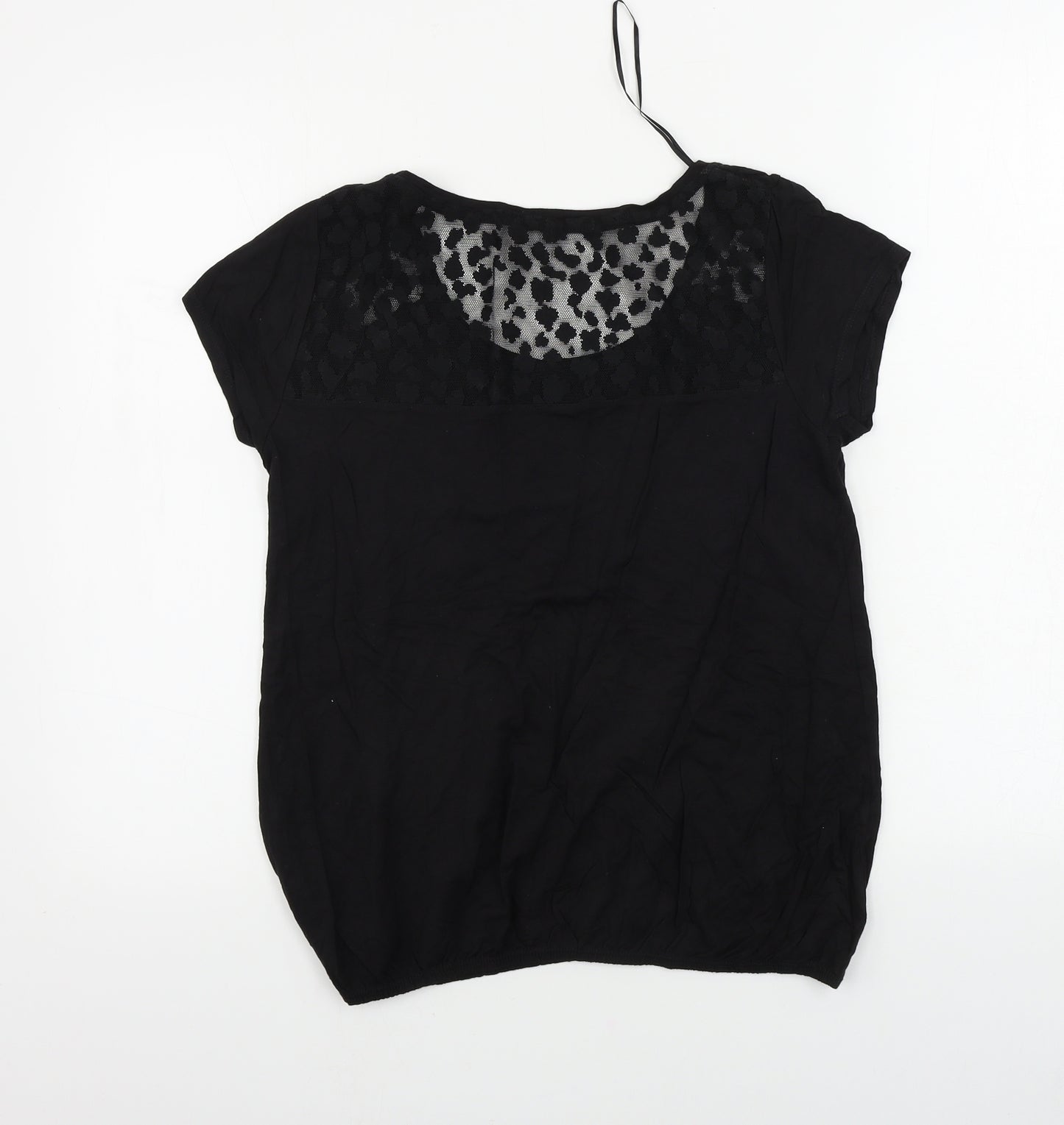 George  Womens Black   Basic T-Shirt Size 12