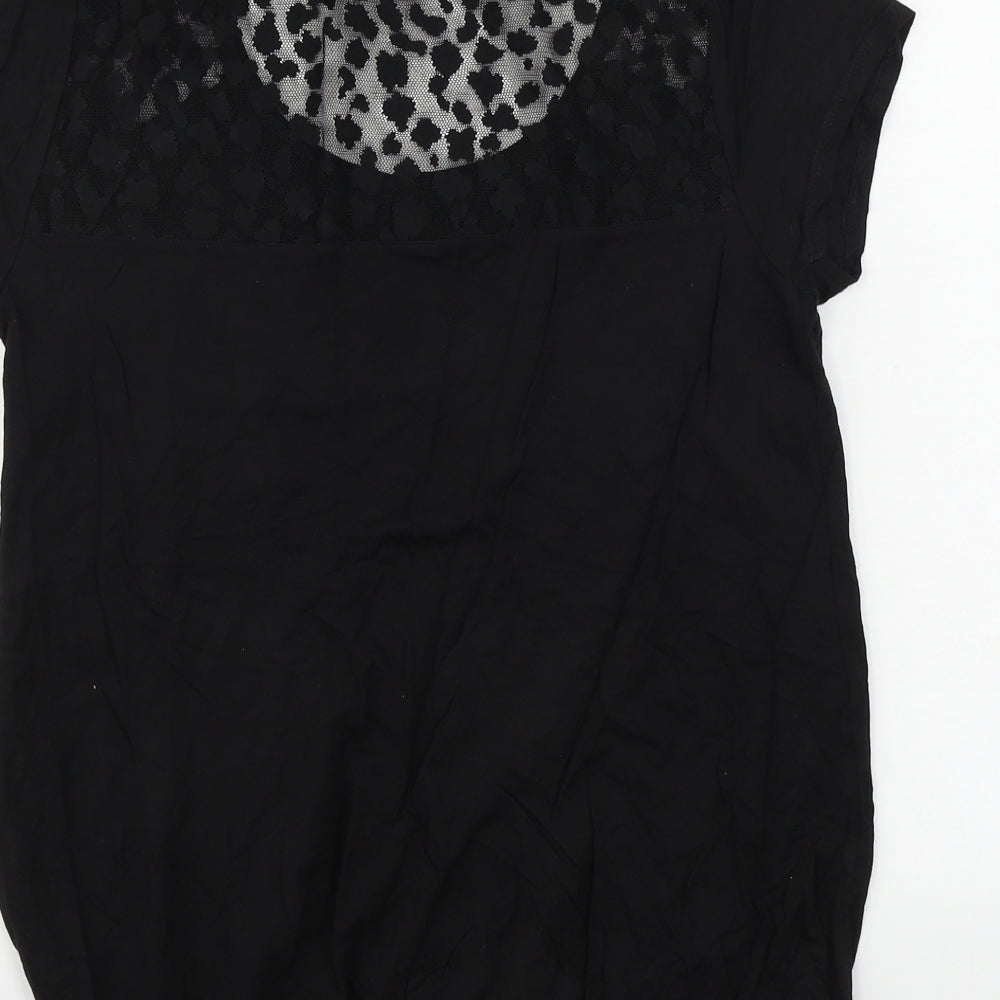 George  Womens Black   Basic T-Shirt Size 12