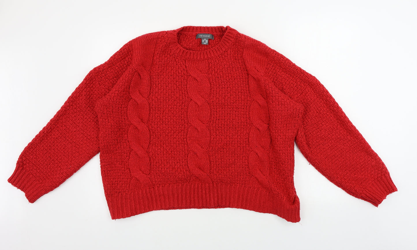 Primark  Womens Red   Pullover Jumper Size 2XL