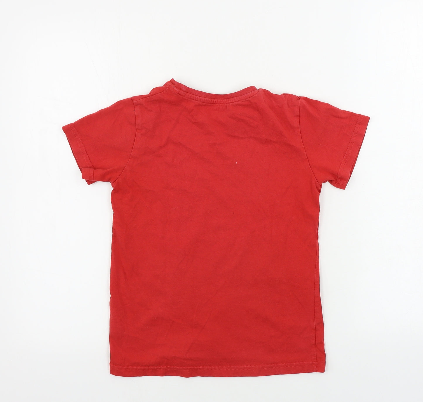 Vertbaudet  Boys Red   Basic T-Shirt Size 10 Years