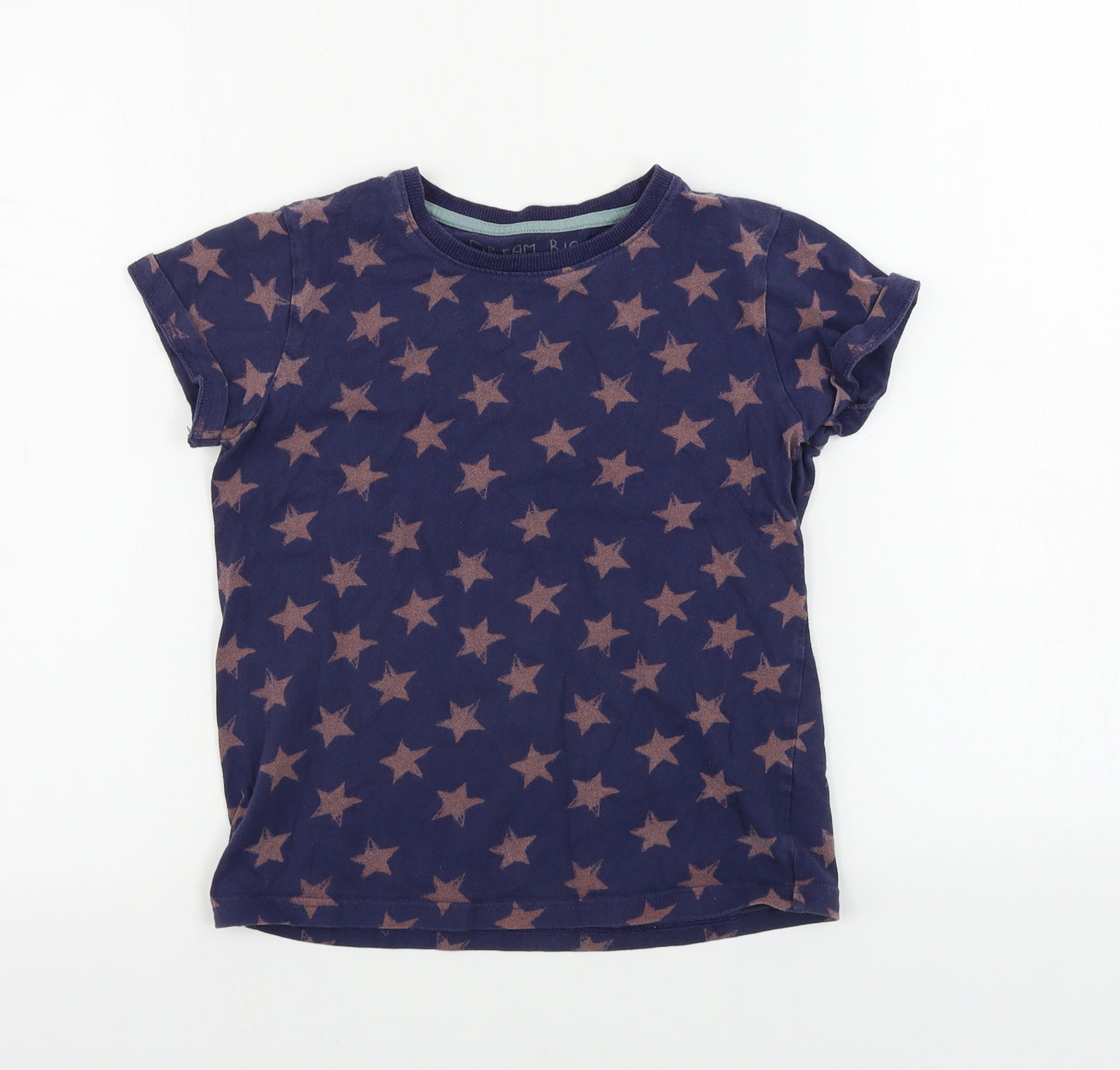NEXT  Girls Blue   Basic T-Shirt Size 8-9 Years  - Star pattern