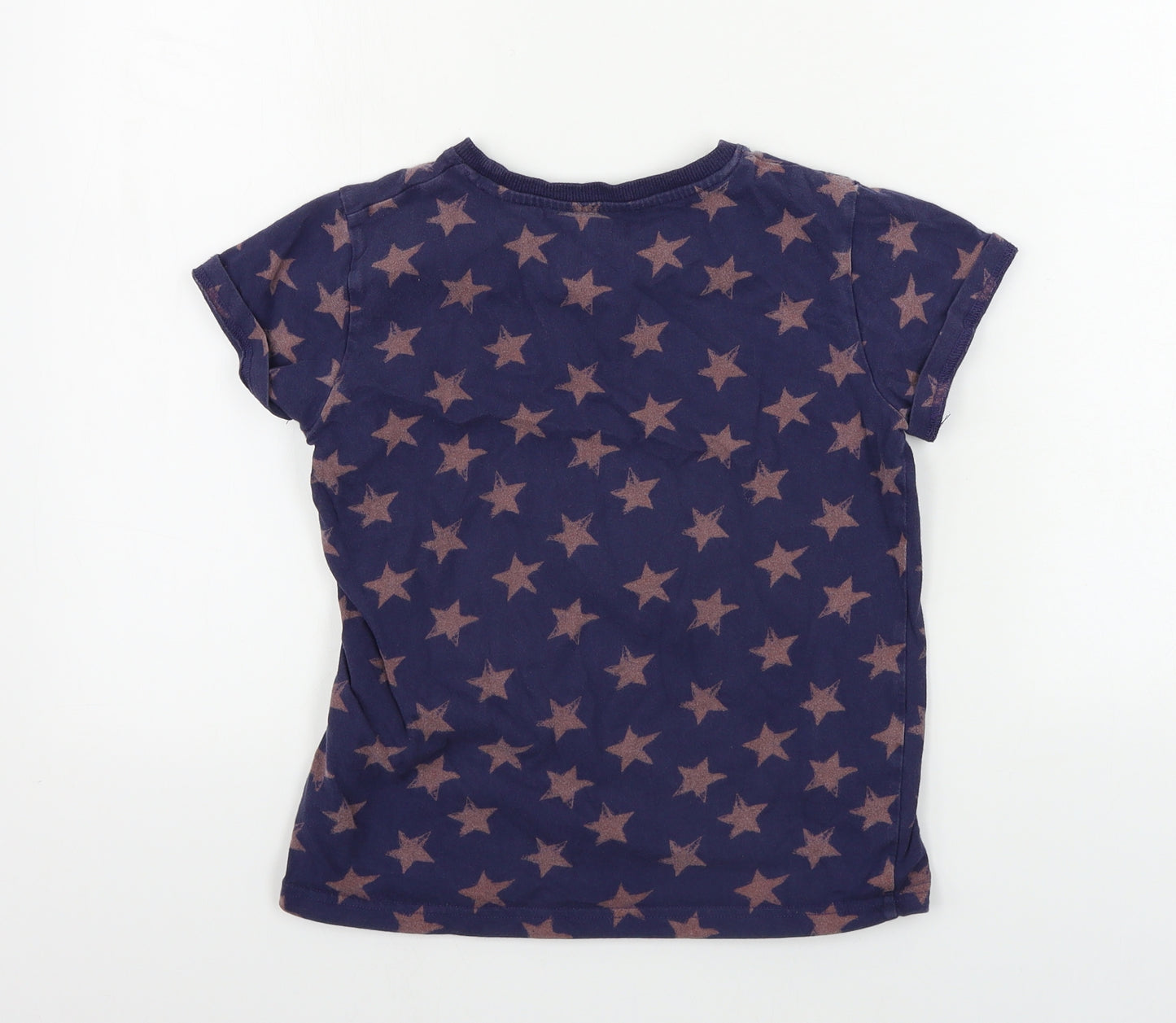 NEXT  Girls Blue   Basic T-Shirt Size 8-9 Years  - Star pattern