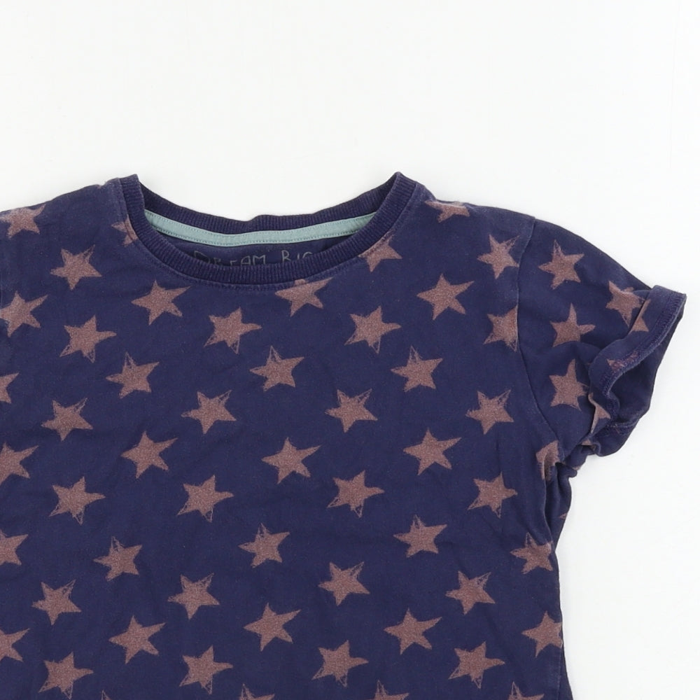 NEXT  Girls Blue   Basic T-Shirt Size 8-9 Years  - Star pattern