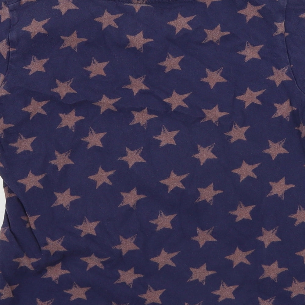 NEXT  Girls Blue   Basic T-Shirt Size 8-9 Years  - Star pattern