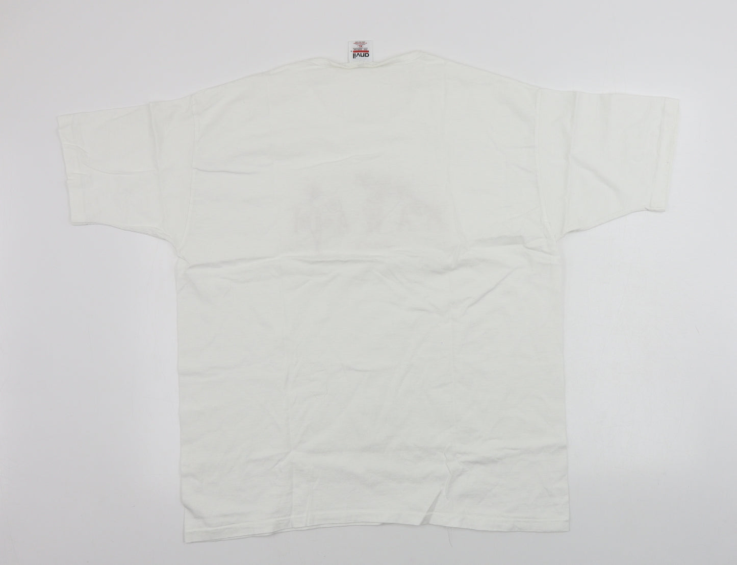 Anvil Womens White   Basic T-Shirt Size XL