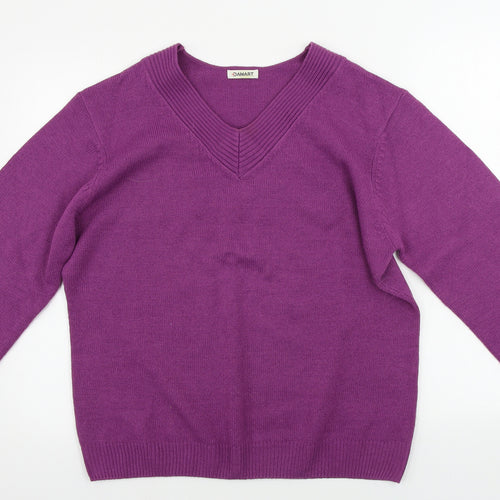 Damart Womens Purple   Pullover Jumper Size L