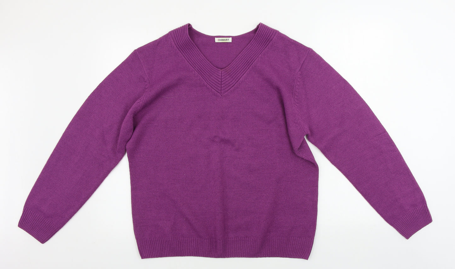 Damart Womens Purple   Pullover Jumper Size L