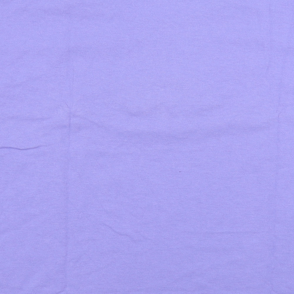 Damart Womens Blue Floral  Basic T-Shirt Size XL