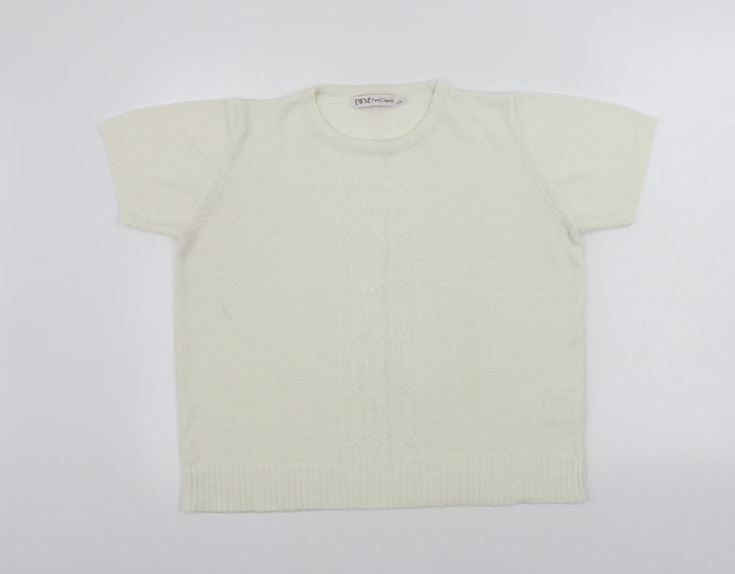 EWM Womens Ivory   Pullover Jumper Size L