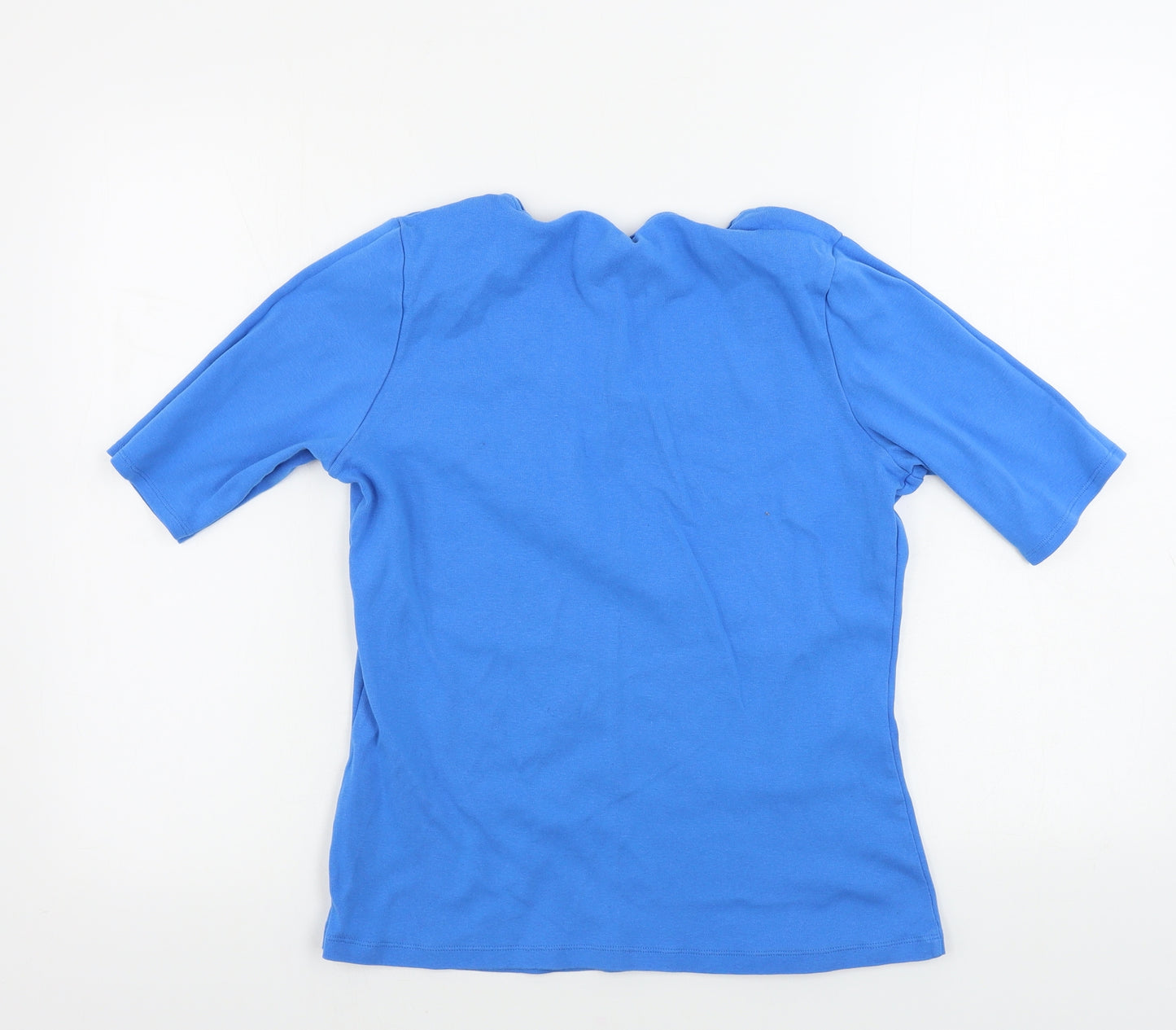 Preworn  Womens Blue   Basic T-Shirt Size 16