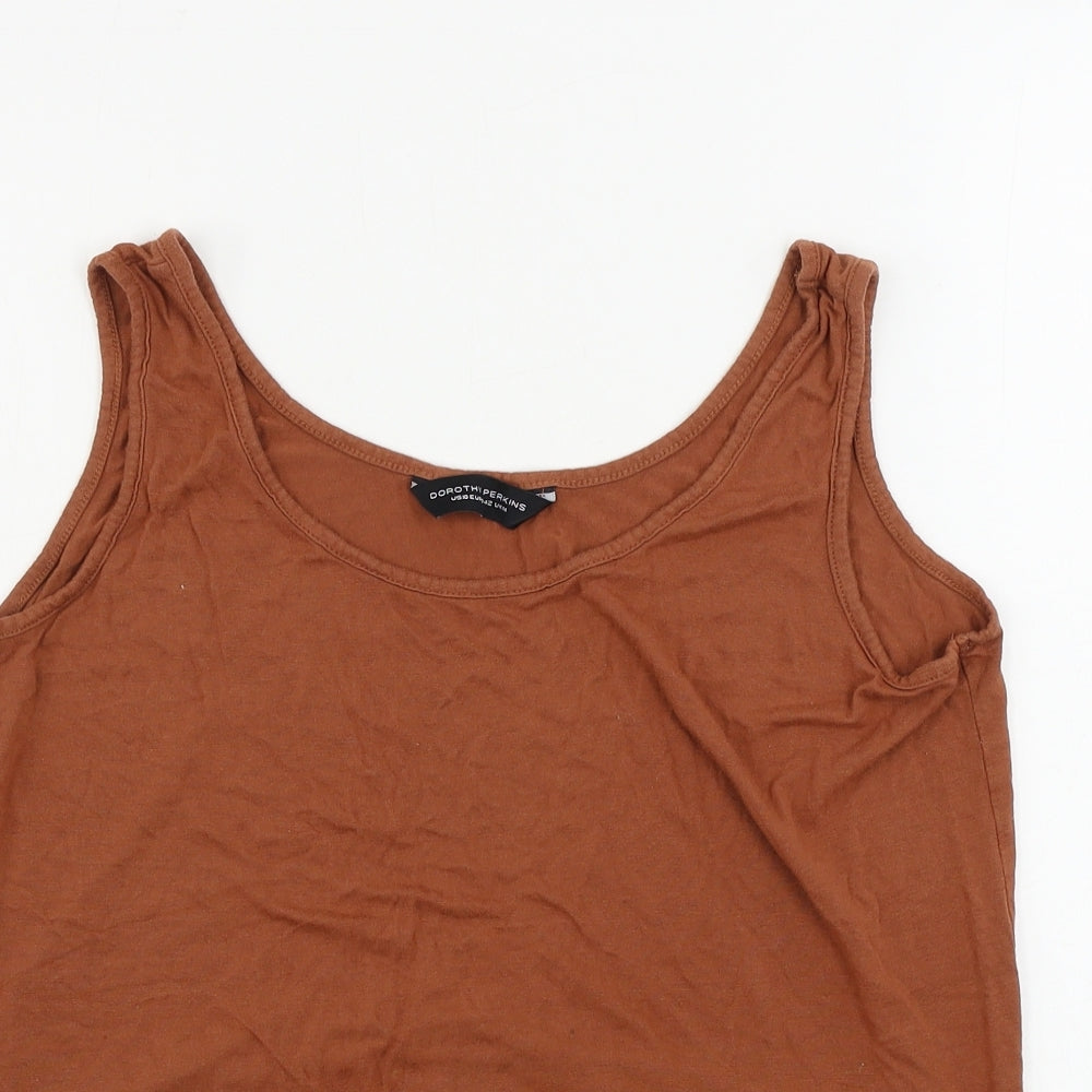 Dorothy Perkins  Womens Brown   Basic T-Shirt Size 14