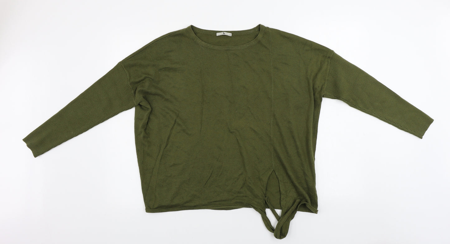 TU Womens Green   Pullover Jumper Size 18