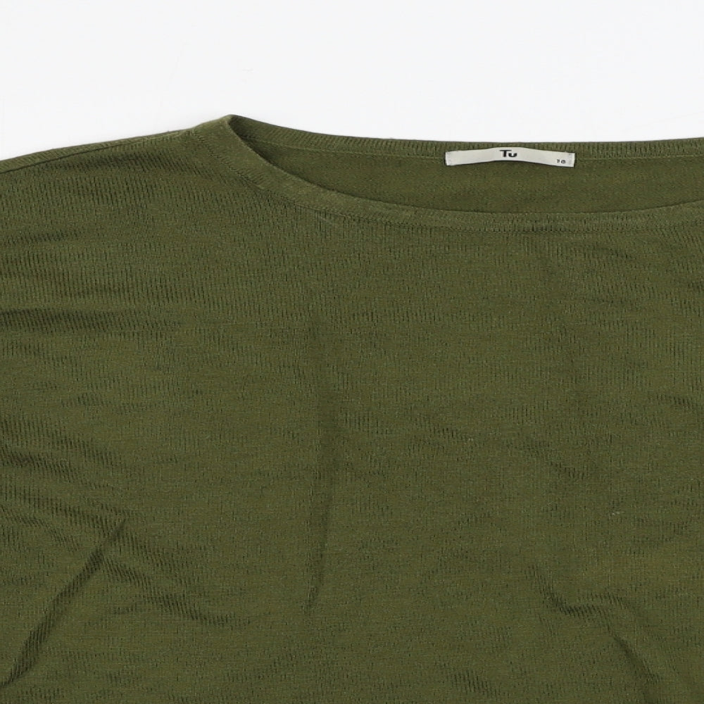 TU Womens Green   Pullover Jumper Size 18