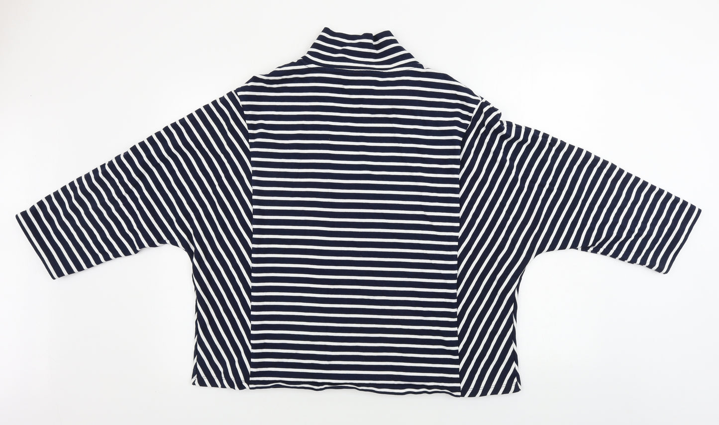 Marks and Spencer  Womens Blue Striped  Pullover Jumper Size 18