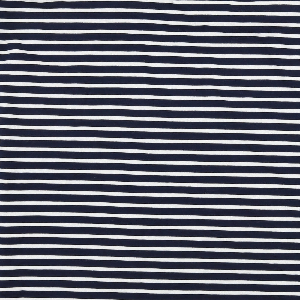 Marks and Spencer  Womens Blue Striped  Pullover Jumper Size 18