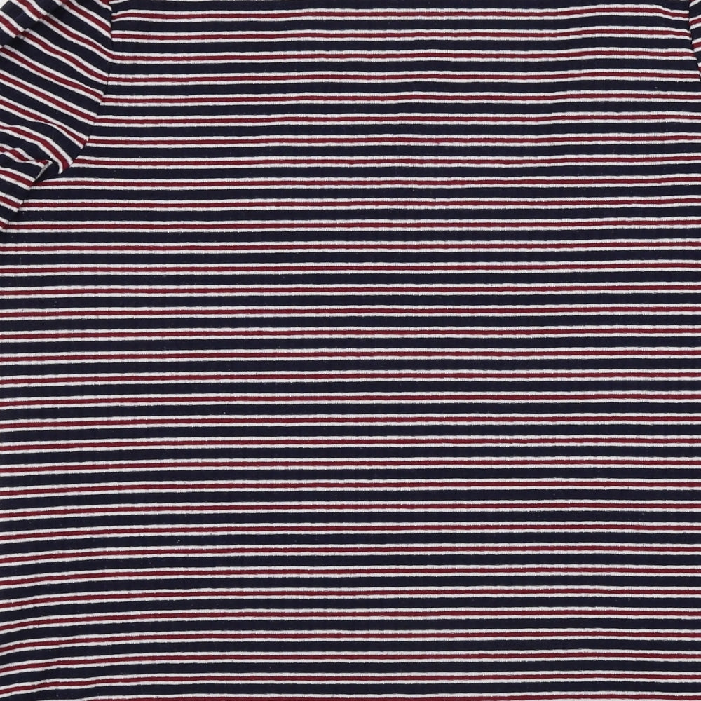 Papaya  Womens Red Striped  Pullover Jumper Size 14