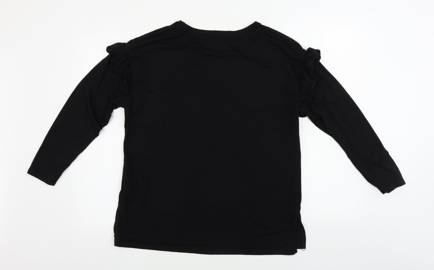 Papaya    Womens Black   Basic T-Shirt Size 16