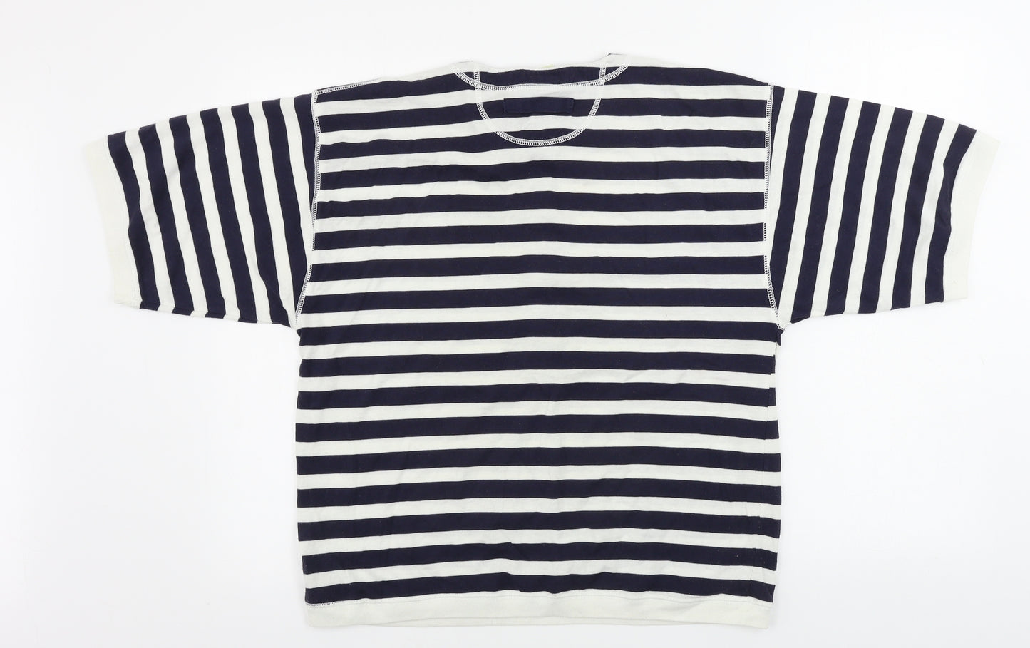 C&A Womens Blue Striped  Basic T-Shirt Size 12