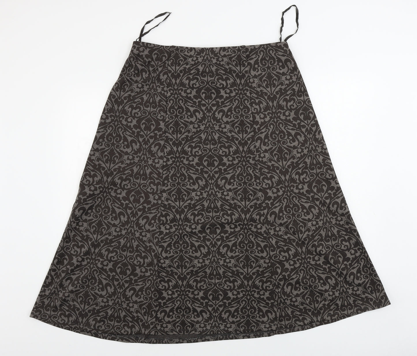 Profile Womens Brown Floral  A-Line Skirt Size 32 in