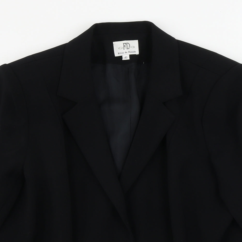 reve de rondo Womens Black   Jacket Blazer Size 16