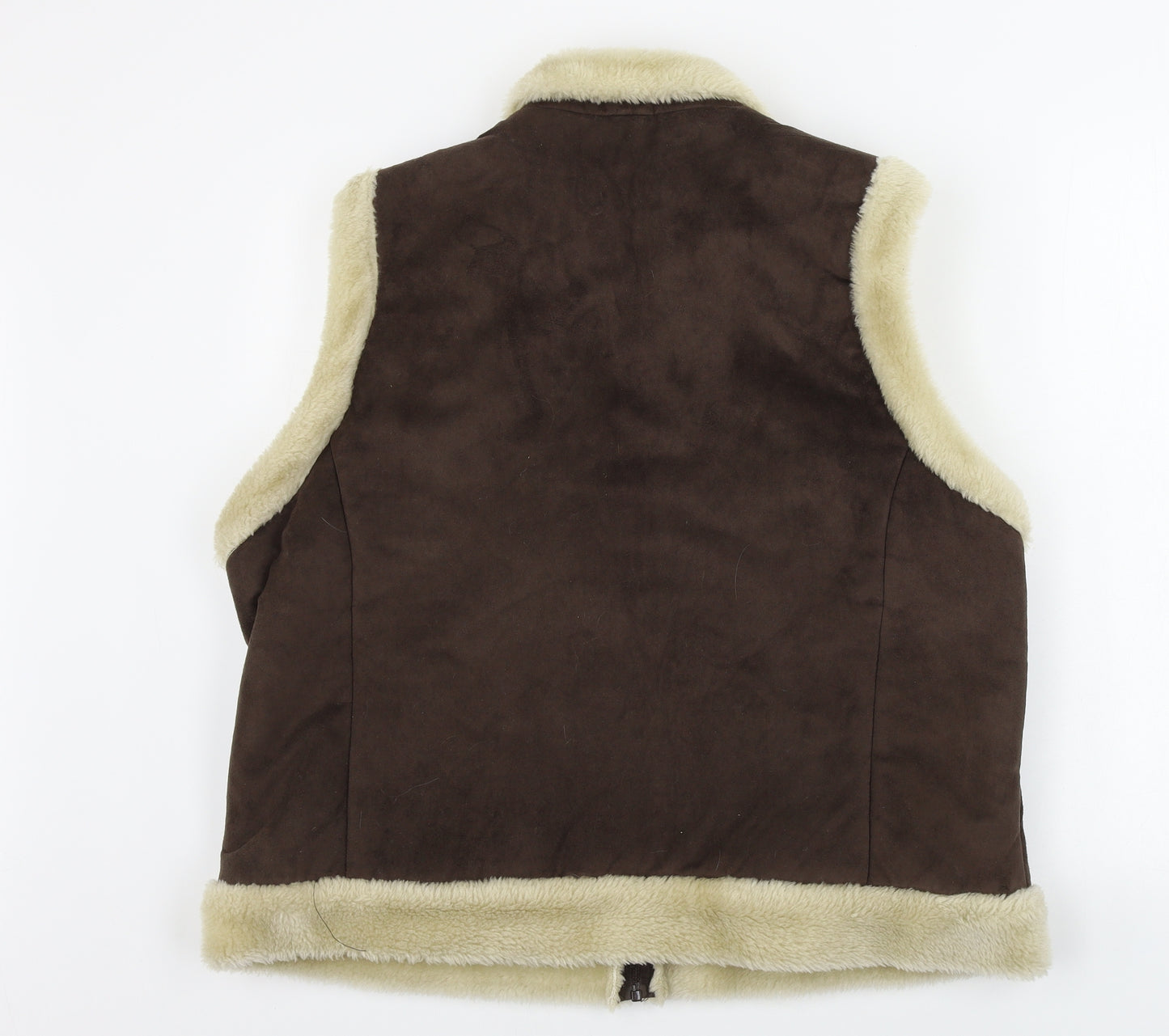 Pure & Natural   Womens Brown   Gilet Coat Size XL
